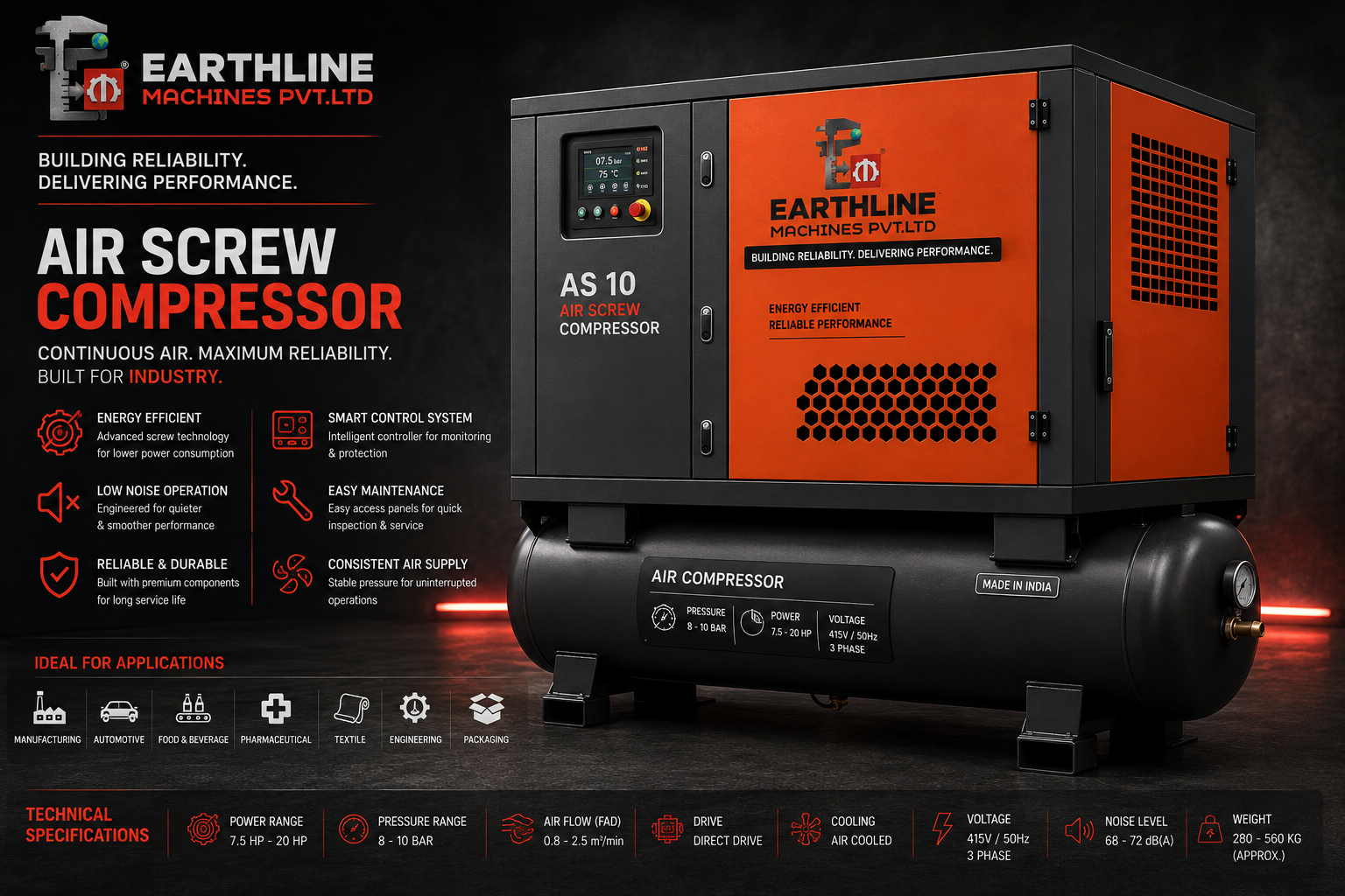 Air screw compressor image placeholder
